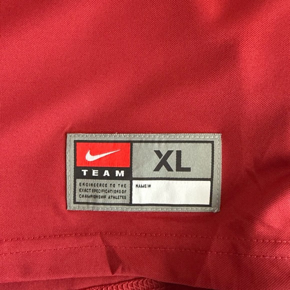 Nike Red and White Men's Jersey - Picture 3 of 7